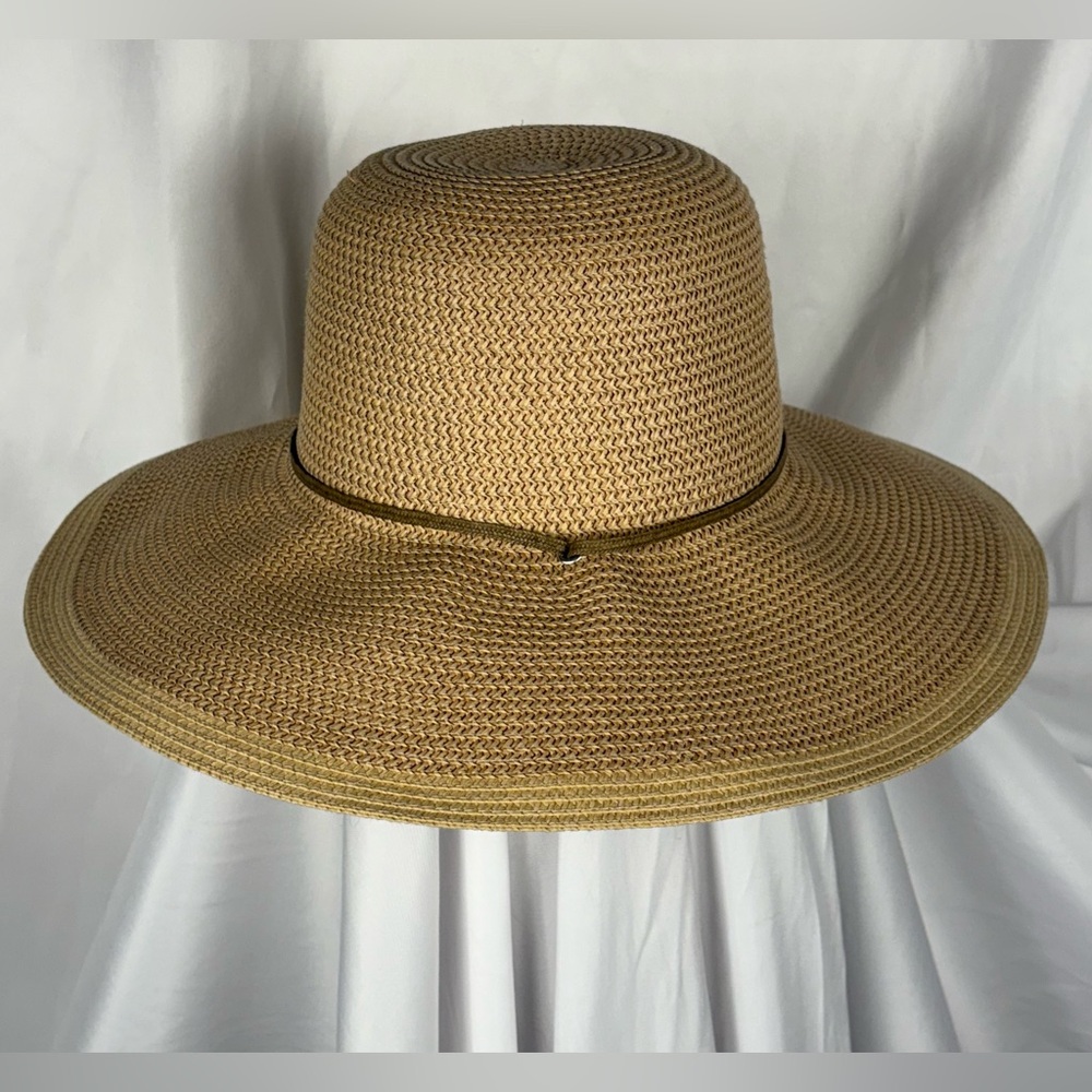 Midwest Tan & Brown Woven Sun Hat - Picture 3 of 10